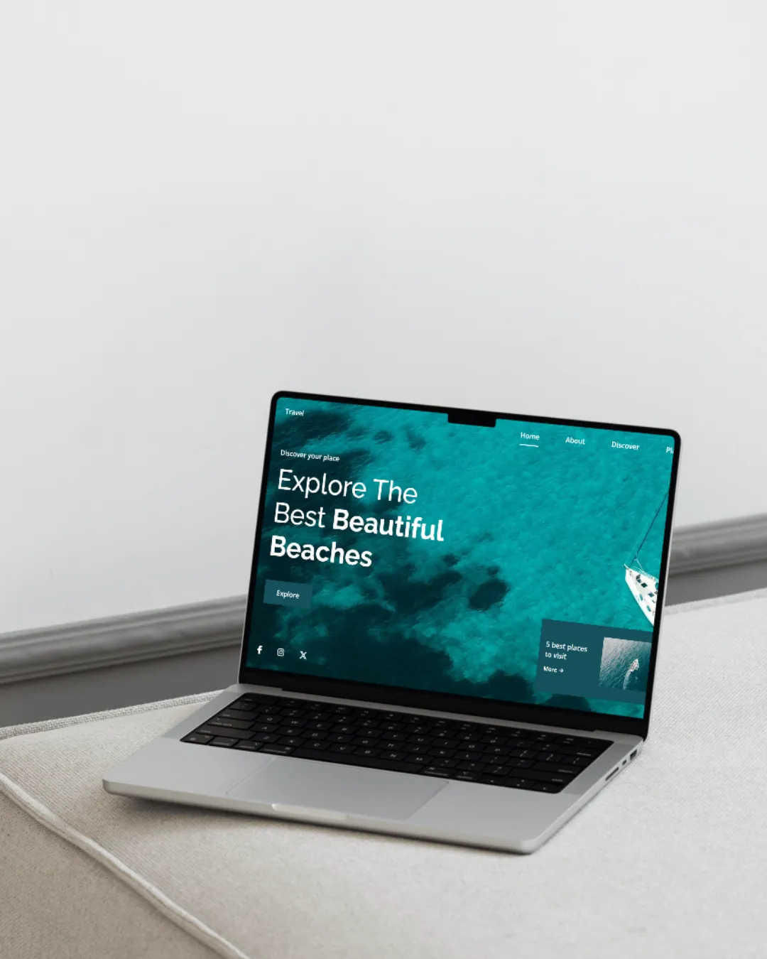 Travel Website project preview - Javascript by Rudra Patel